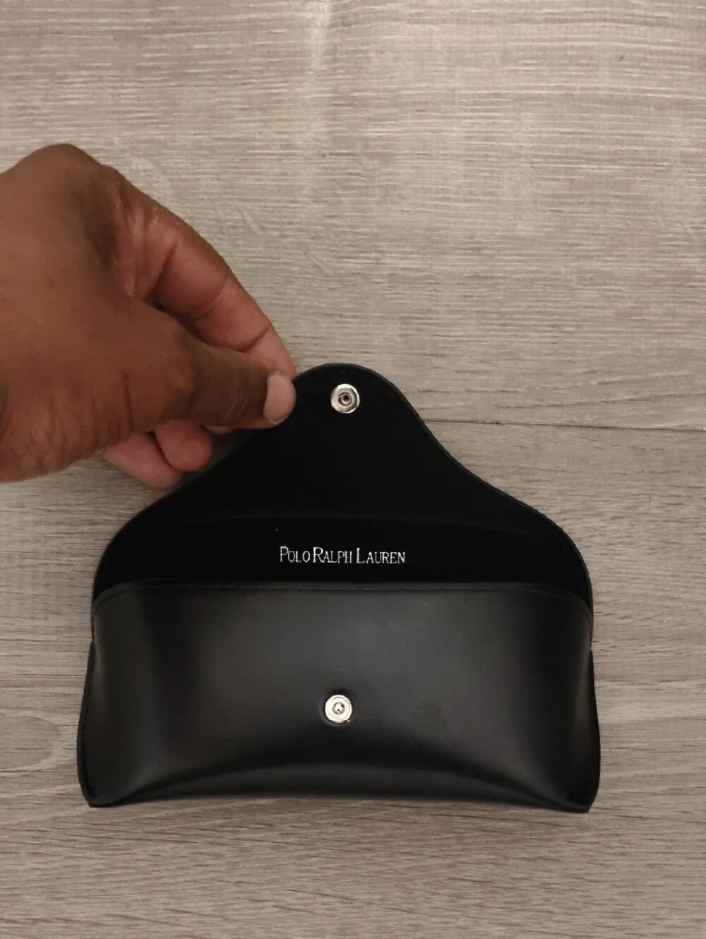 Polo by Ralph Lauren Black Leather Eyewear Case